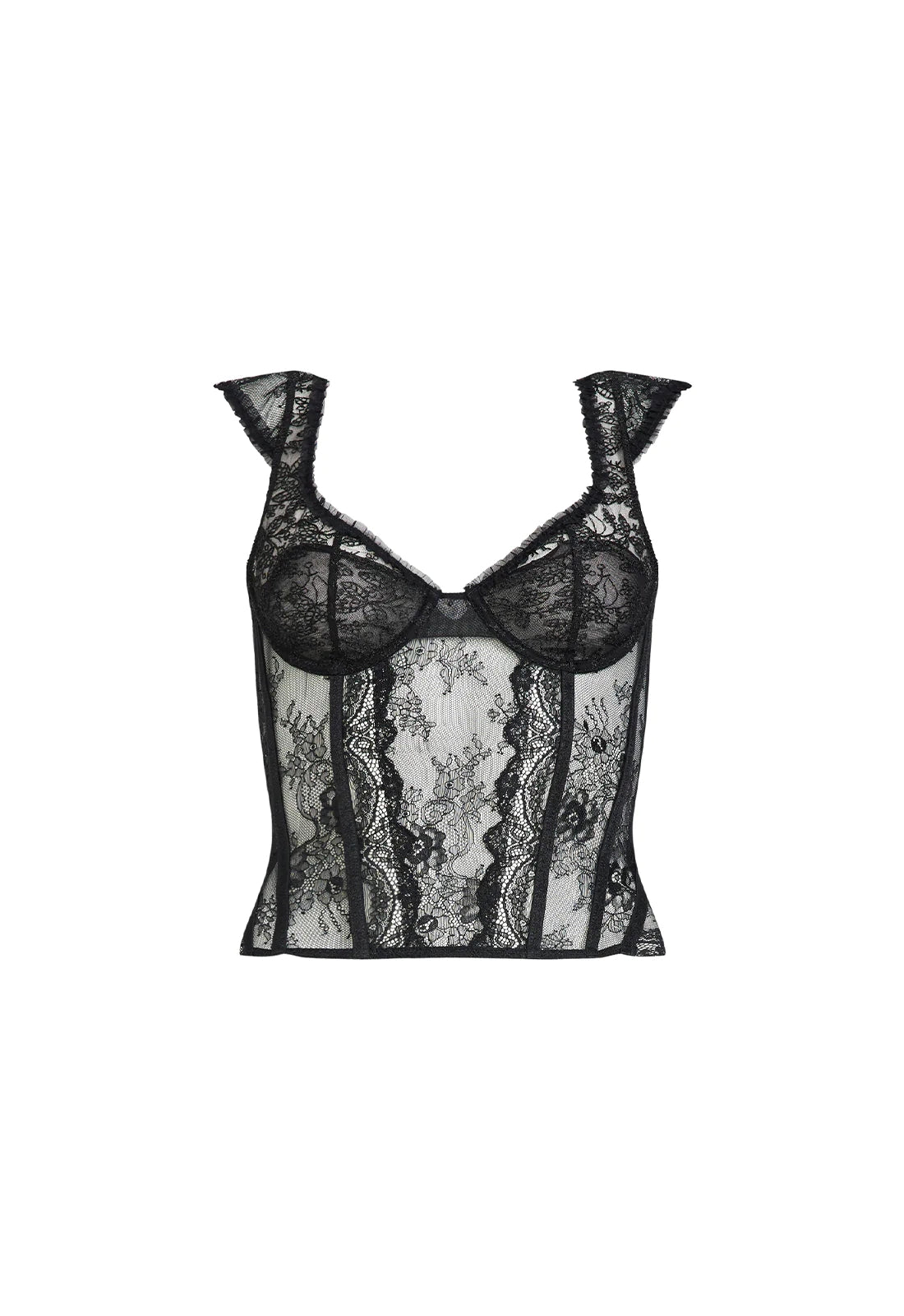 SOME LIKE IT HOT LACE CORSET ONYX
