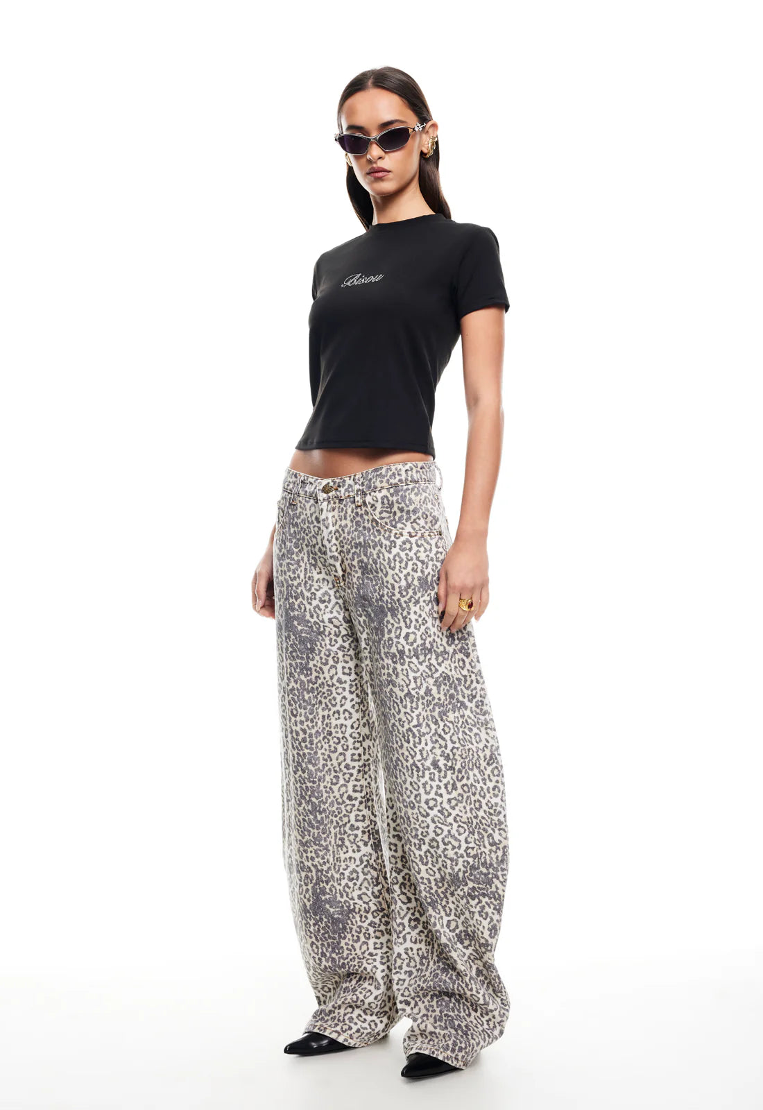 Horseshoe Jeans in Leopard Fade