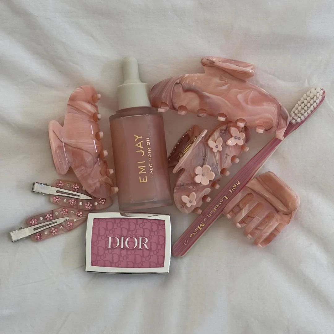 LIL EFFING CLIP IN PINK CHANTILLY