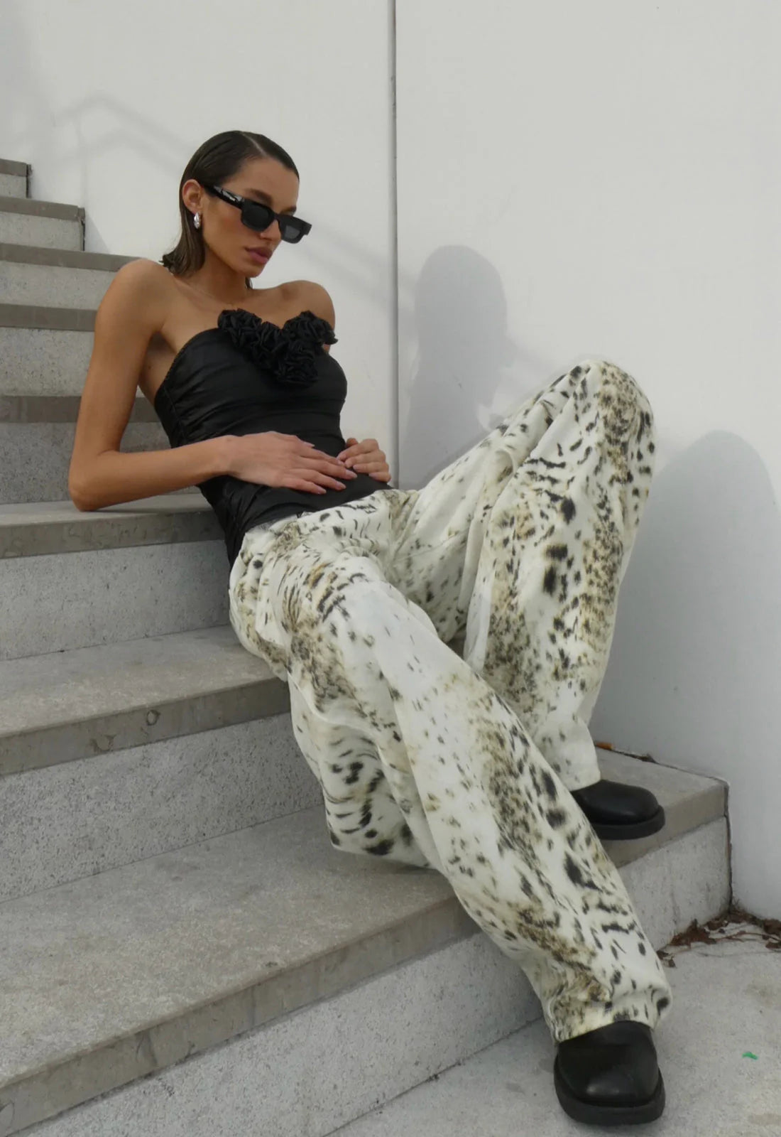 Horseshoe Jeans in Snow Leopard