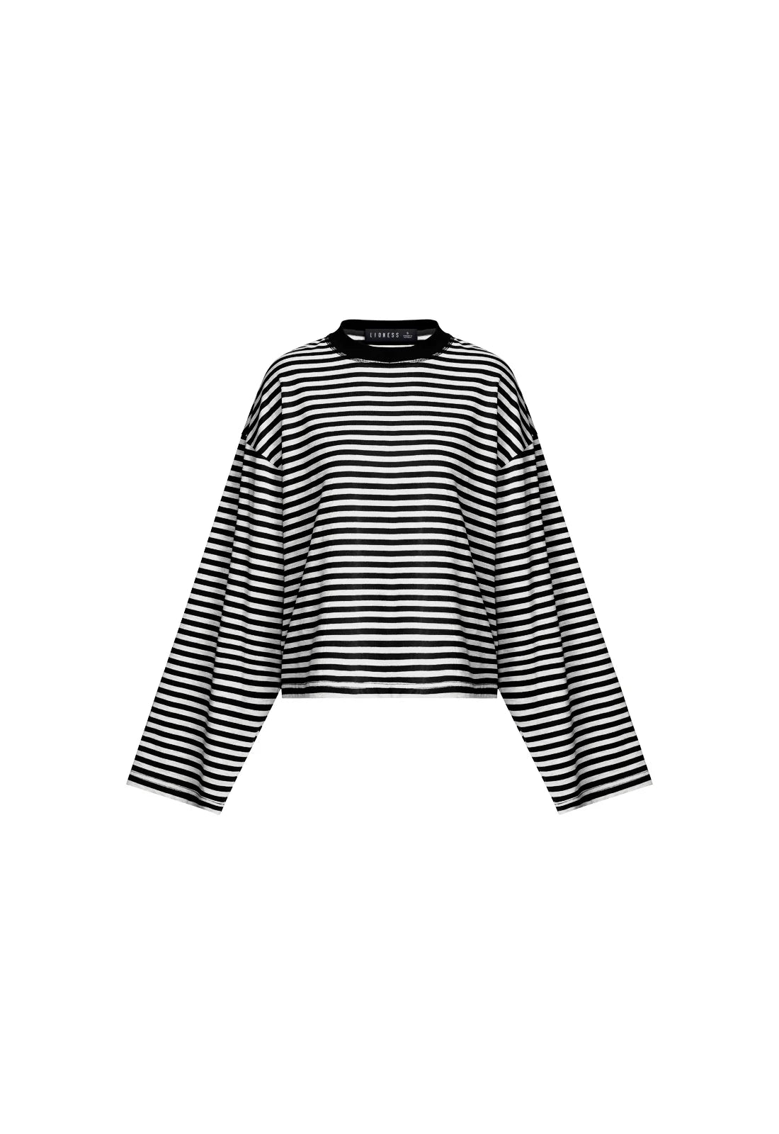 Bloom Long Sleeve T-shirt in Onyx Stripe