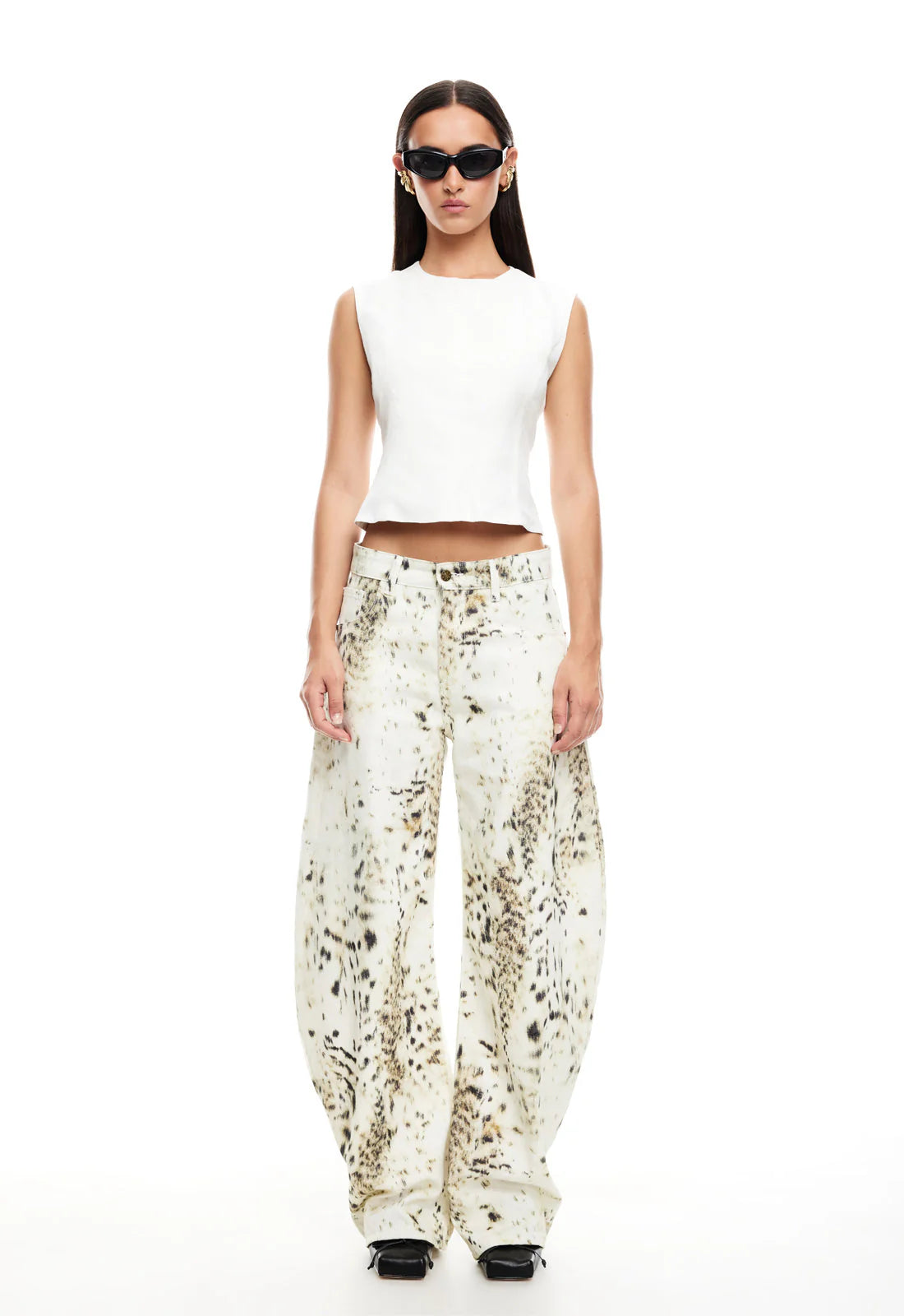 Horseshoe Jeans in Snow Leopard