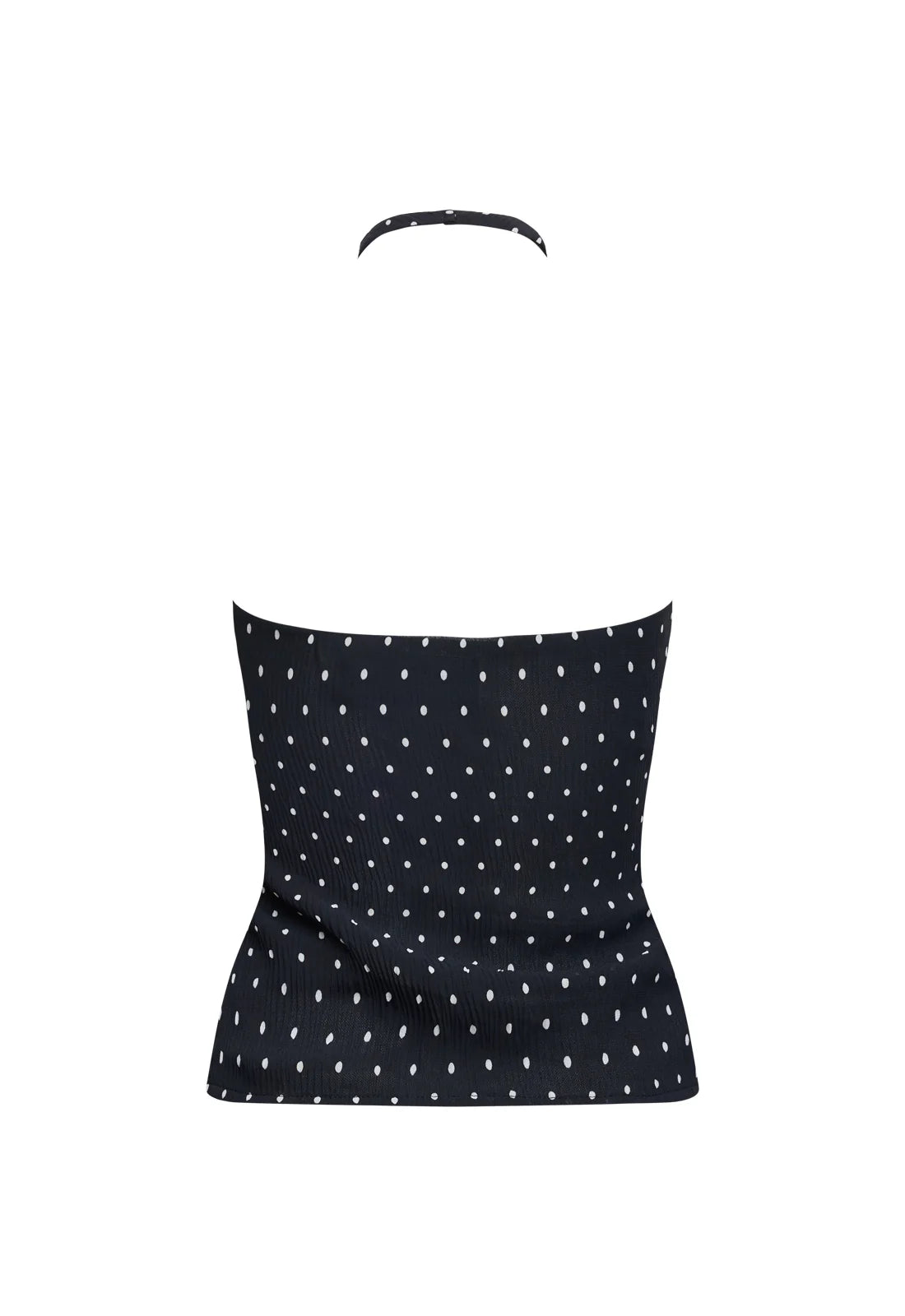 Brat Halter Top in Onyx Polka