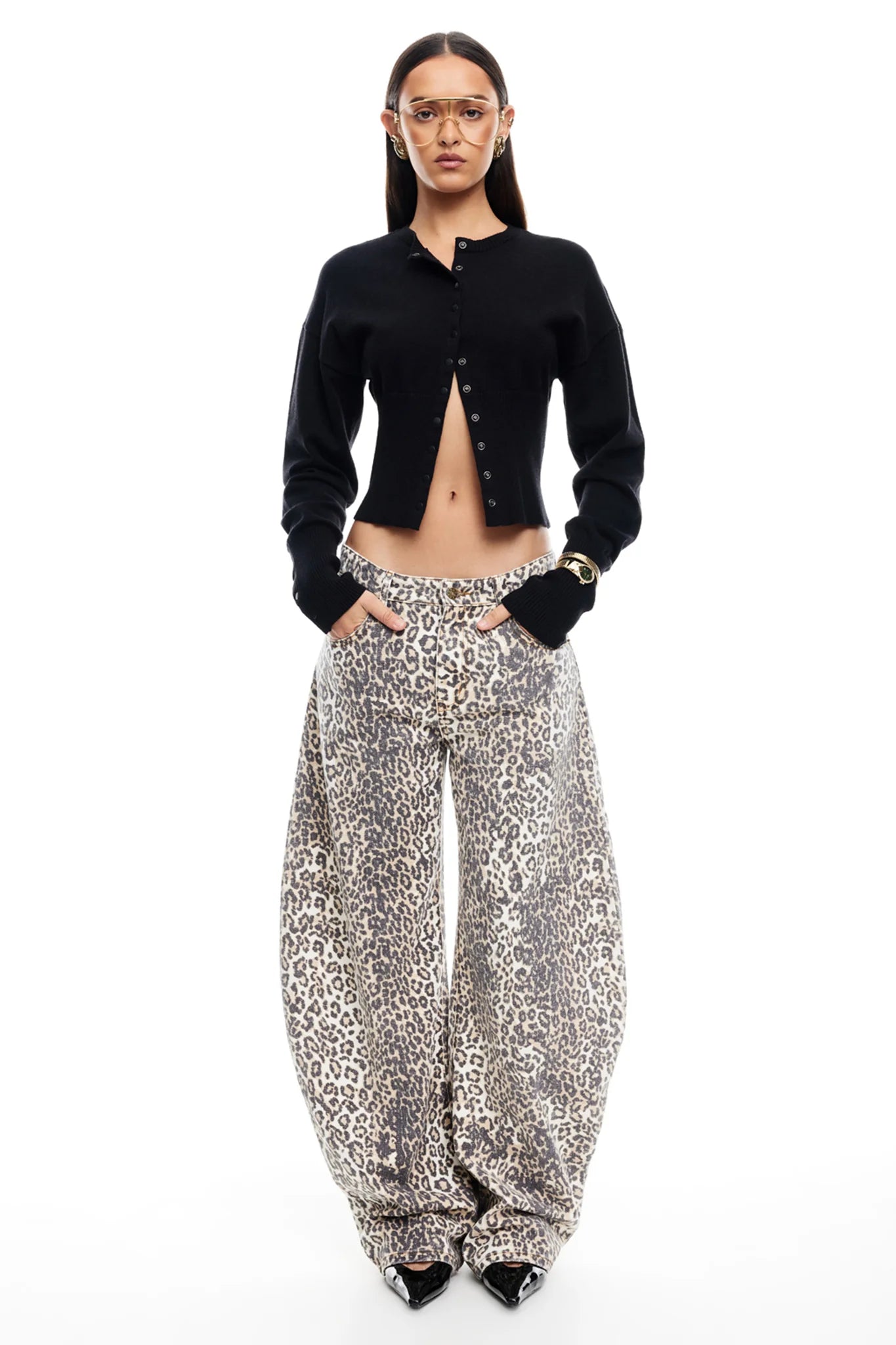 Horseshoe Jeans in Leopard Fade