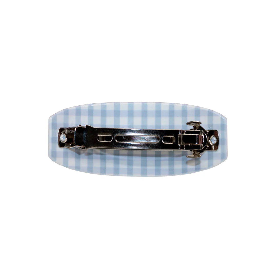 Ponytail Barrette in Blue Cherry Picnic
