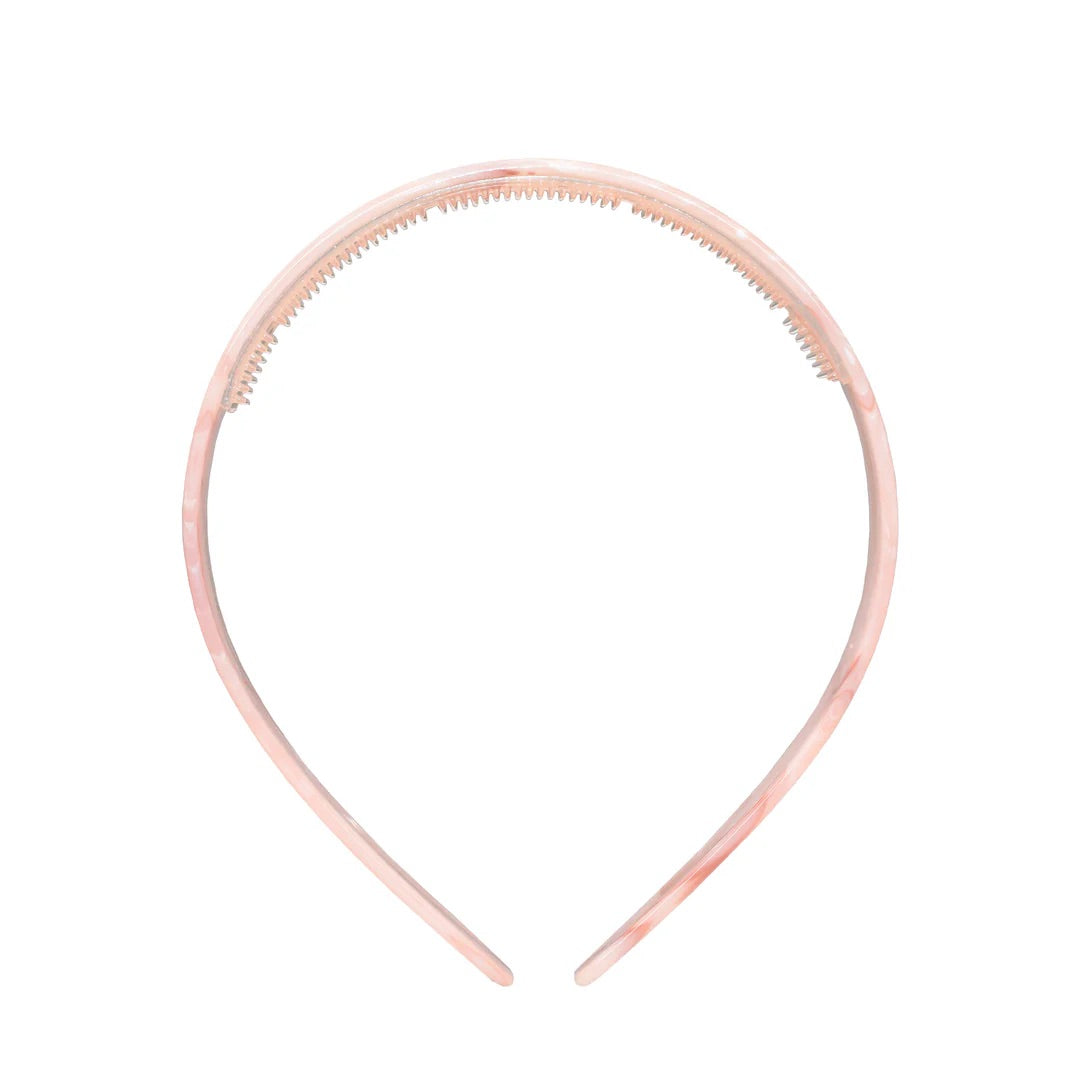 WIDE STARLET HEADBAND IN PINK CHANTILLY