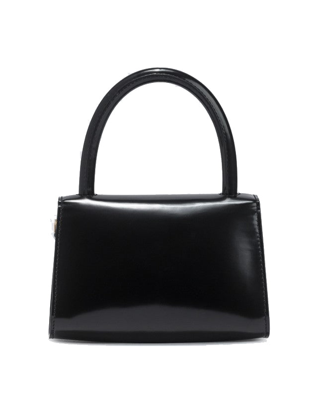MINI BLACK SEMI PATENT LEATHER