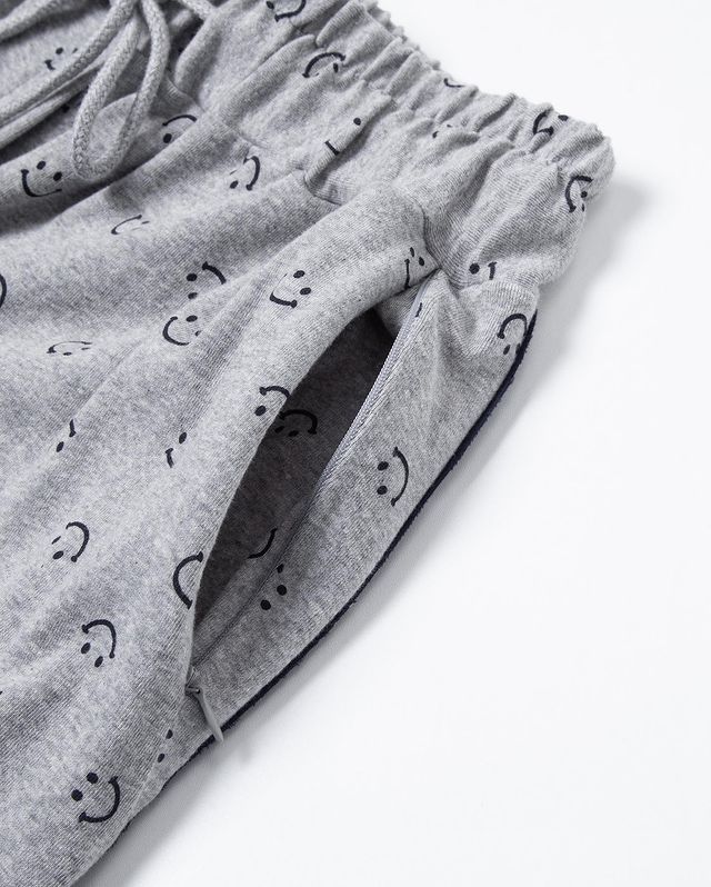 Gray Smile Pants