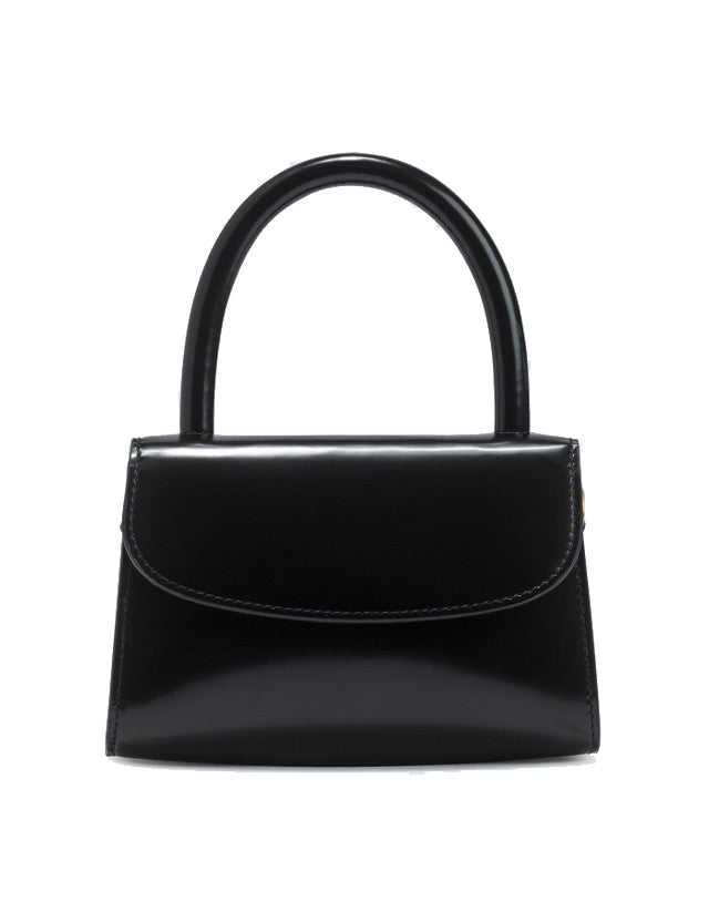MINI BLACK SEMI PATENT LEATHER