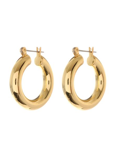 LUV AJ BABY AMALFI TUBE HOOPS- GOLD