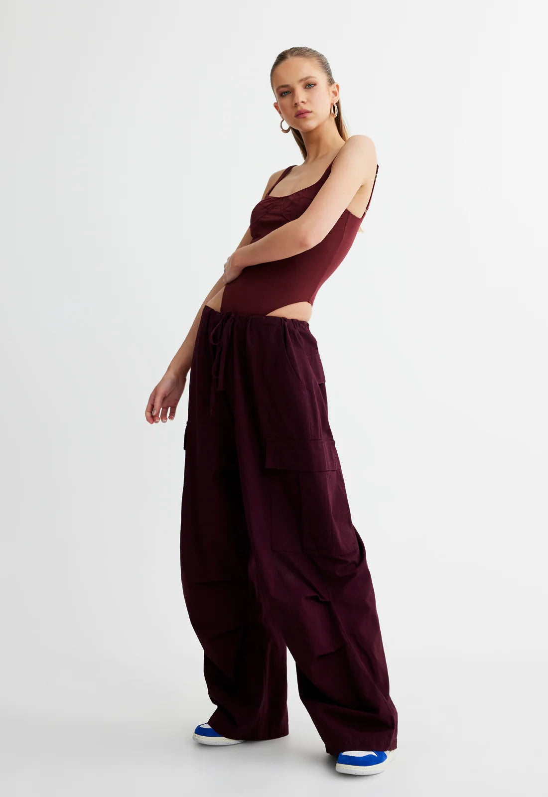 JE TAIME BODYSUIT BURGUNDY