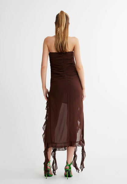 RENDEZVOUS DRESS CHOCOLATE