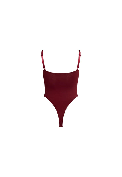 JE TAIME BODYSUIT BURGUNDY