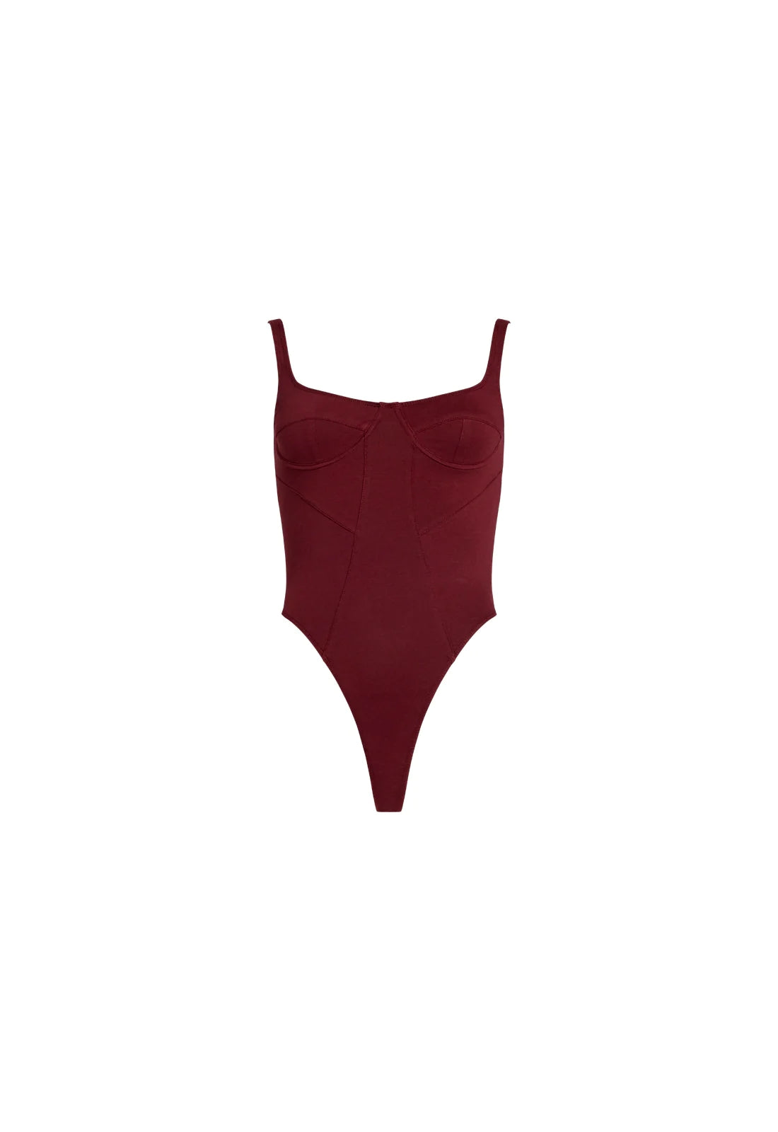 JE TAIME BODYSUIT BURGUNDY