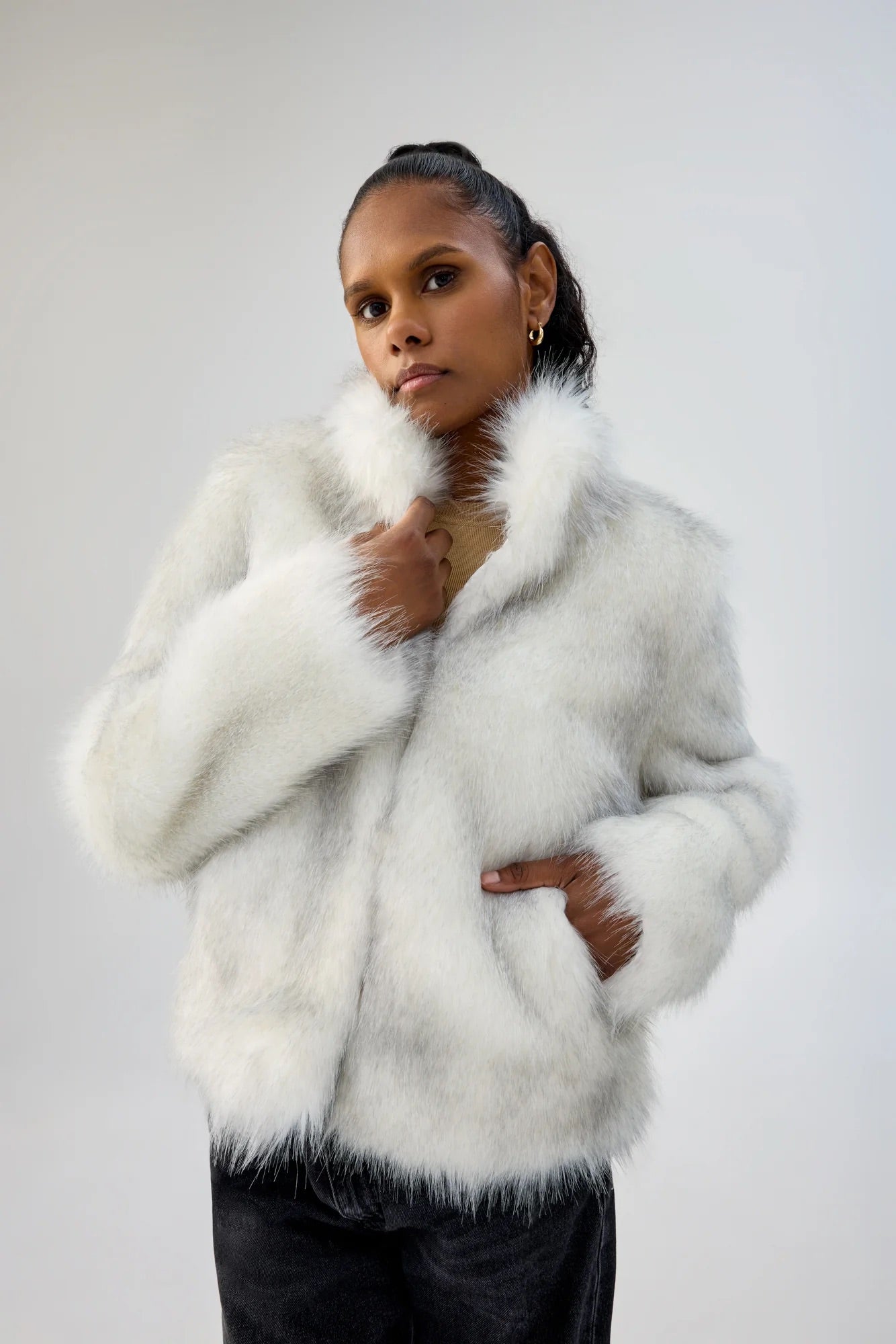 FUR DELISH JACKET WHITE