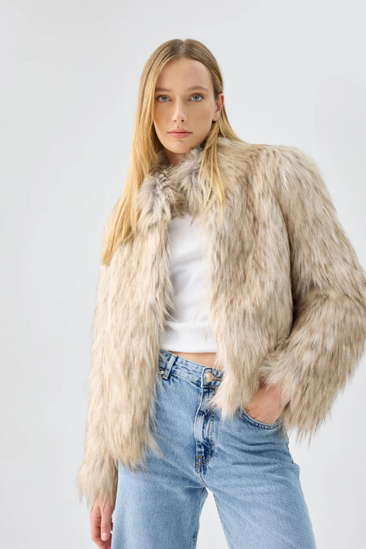 FUR DELISH JACKET NATURAL