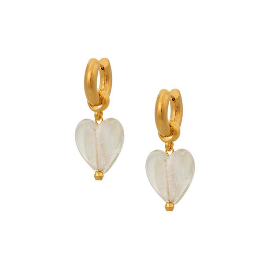 HEART OF GLASS EARRINGS CRYSTAL