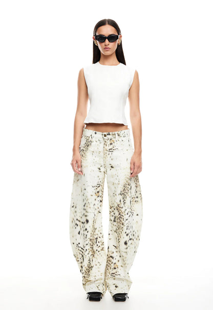 Horseshoe Jeans in Snow Leopard