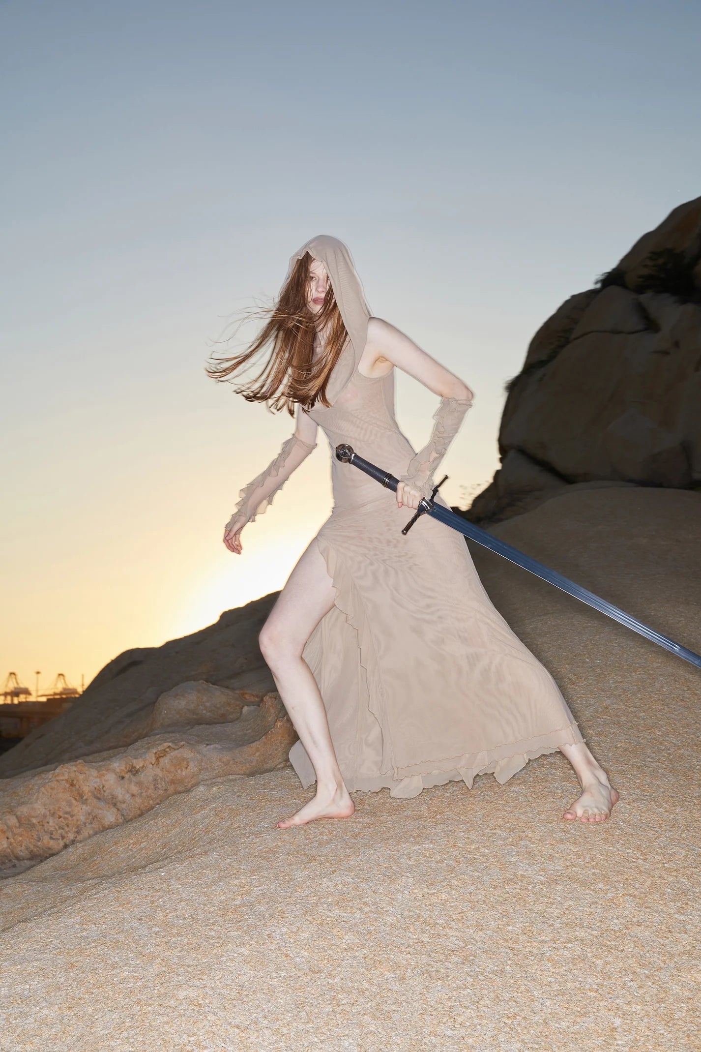 BESTY DRESS SAND