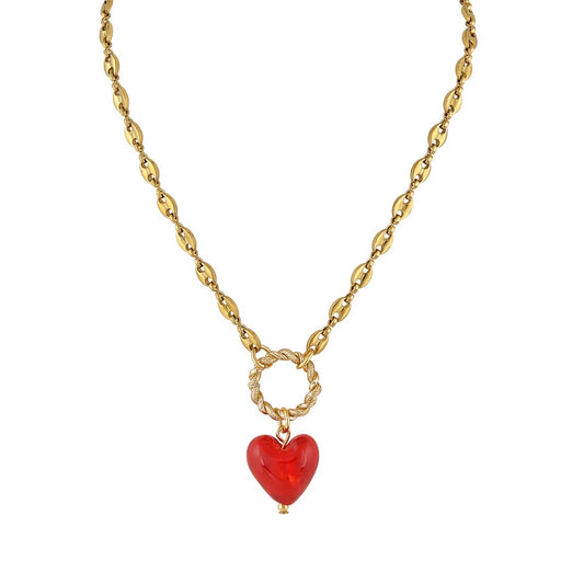 OWNER OF A LONELY HEART NECKLACE RED