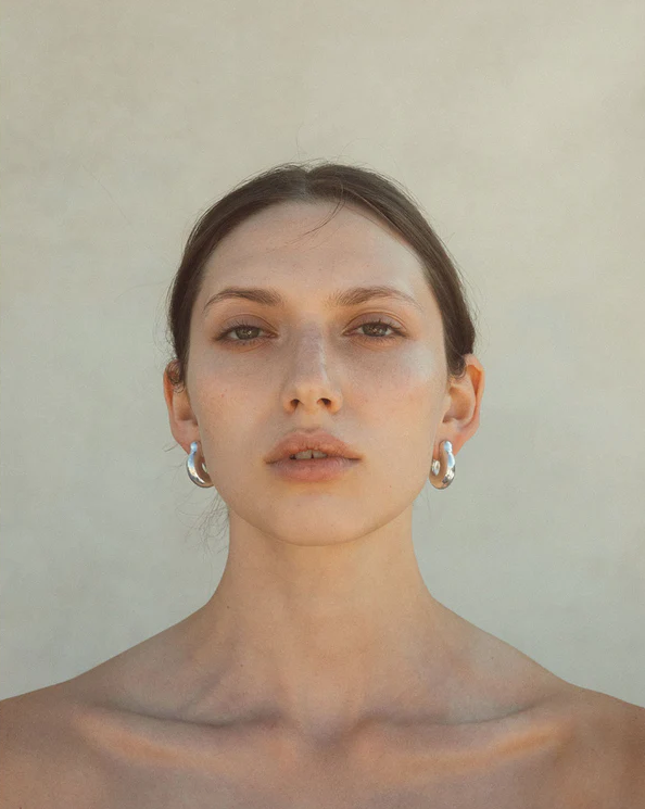 Ample Hinge Hoops, Lrg