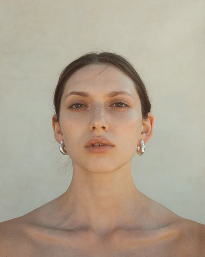 Ample Hinge Hoops, Lrg