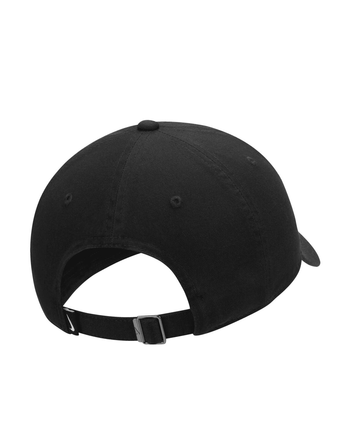 Heritage 86 Swoosh Wash Cap in Black