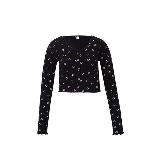 Black Smile Cardigan
