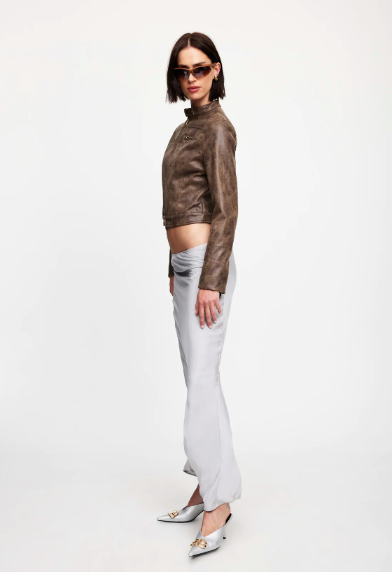 BELLA MOTO JACKET CHOCOLATE