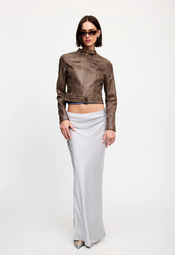 BELLA MOTO JACKET CHOCOLATE