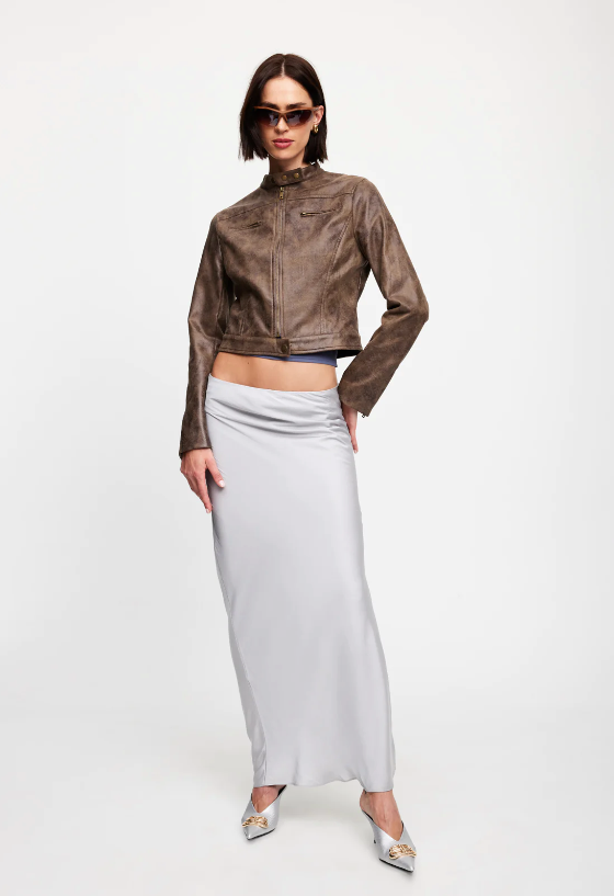 BELLA MOTO JACKET CHOCOLATE