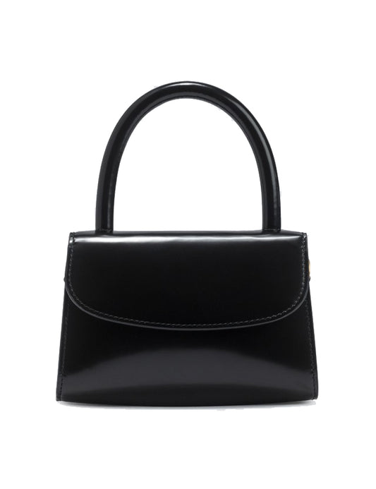MINI BLACK SEMI PATENT LEATHER