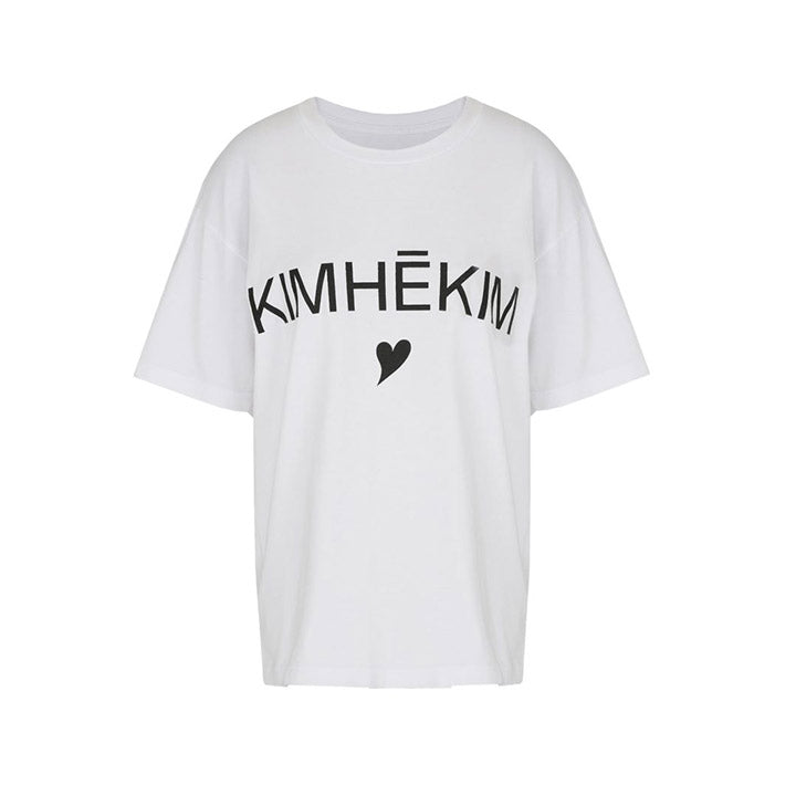 KIMHKIM HEART T-SHIRT - WHITE