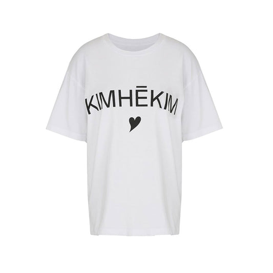 KIMHKIM HEART T-SHIRT - WHITE
